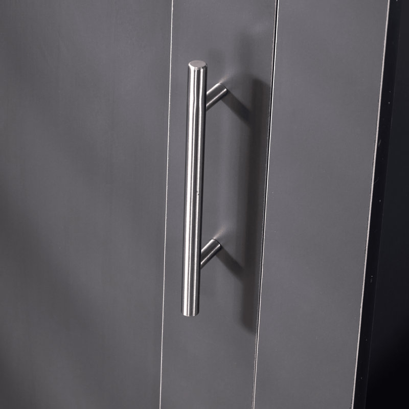 Camden 1 Door Bedroom Storage Wardrobe, Graphite