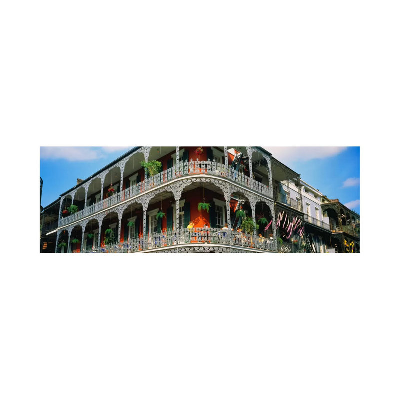French Quarter New Orleans LA USA by Panoramic Images - Wrapped Canvas Panoramic Print, 30.48 cm H x 91.44 cm W x 1.91 cm D