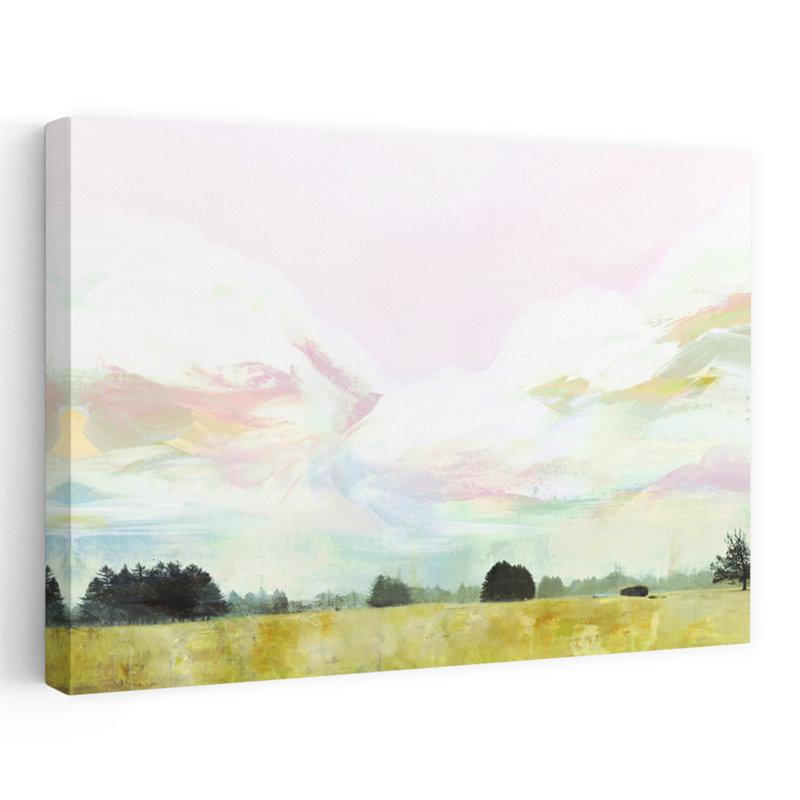 Views Ii Landscape Abstract Nature Tree Peinture Art serein contemporain, H 36 po x l 24 po