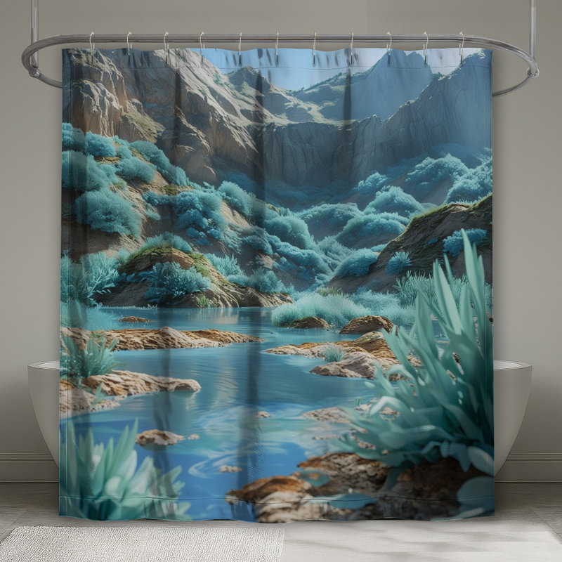 Rideaux de douche Mountain River, L 70 po x H 84 po