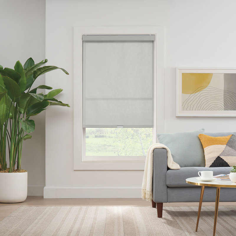 Room Darkening Roller shade, Gray, 36"W x 72"L