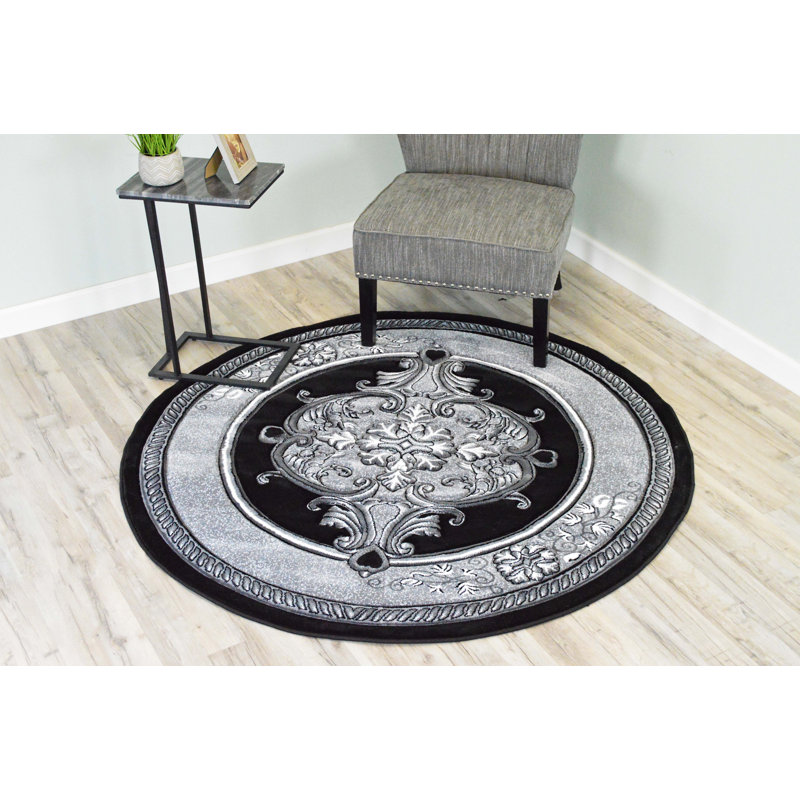 Ramsel Oriental Indoor Rug, Round 7'9"