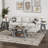 End Tables Living Room, Side Table Beside Sofa, Nightstand For Bedroom, Couch Side Table With Shelf, Modern End Table For Living Room, Grey End Table Set Of 2