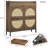 4 Flip Drawers Rattan Shoe Storage Cabinet Shoe Organizer