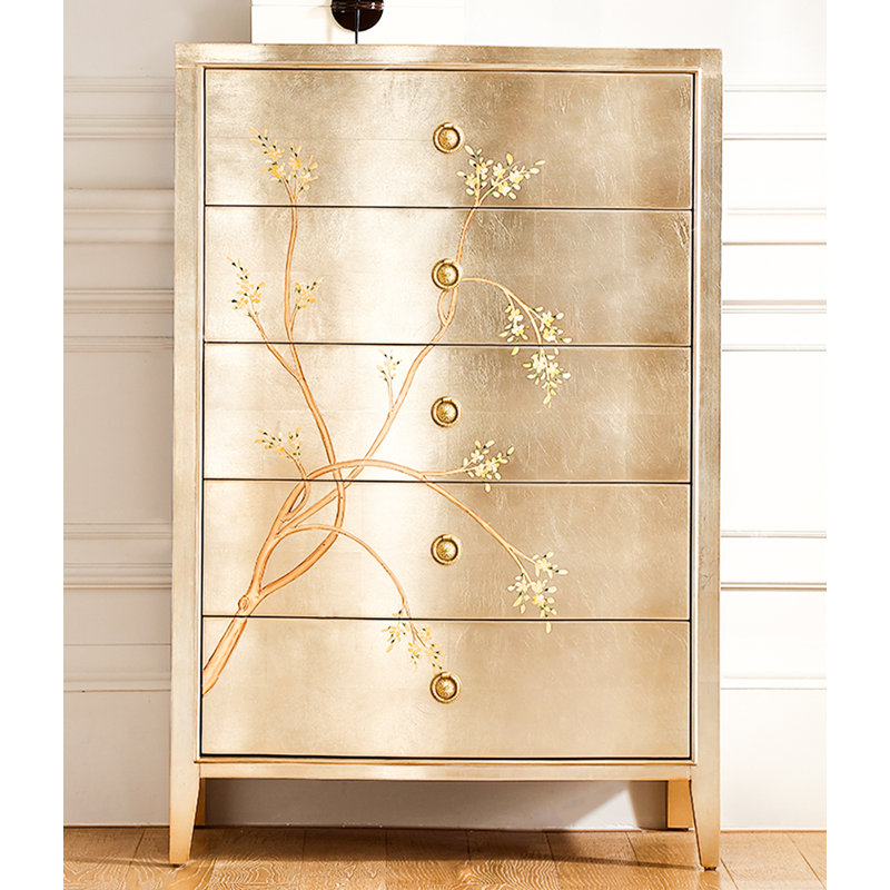 Commode décorative en bois de hêtre de style français