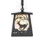 7" Square Deer At Dawn Mini Pendant