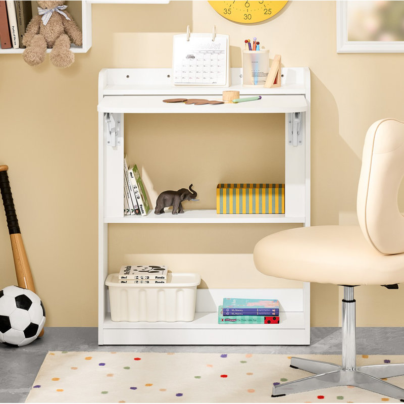 Petite table robuste pliable blanche pour bureau à domicile