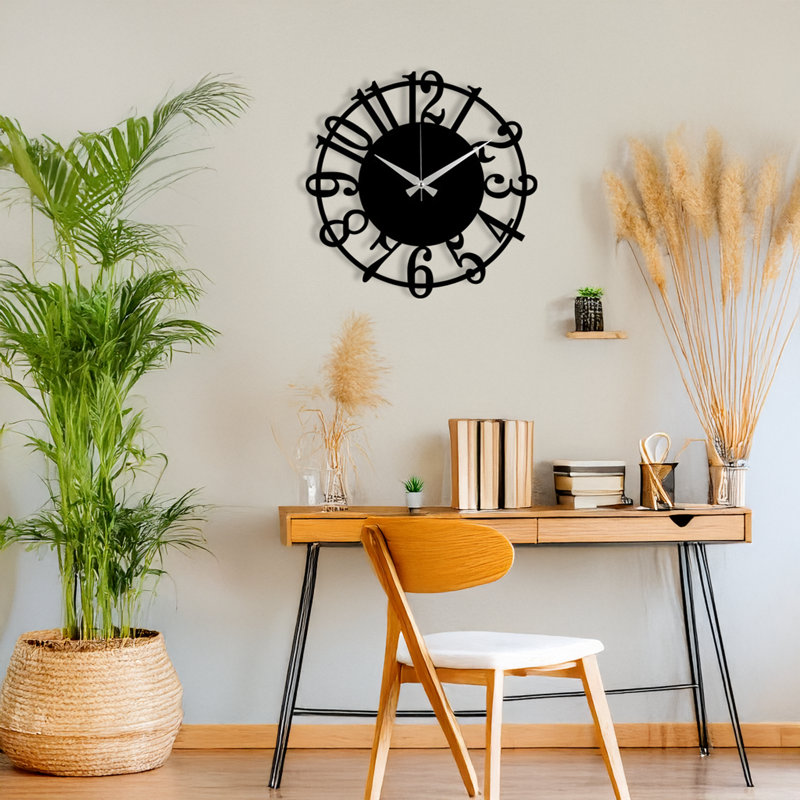 Round Metal Wall Clock