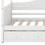 Lit à baldaquin simple avec lit gigogne simple, structure de lit de jour en bois, canapé-lit, base de lit plateforme pour enfants, adolescents, adultes-380328479