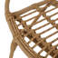 Chaises d'extérieur - Faux, l 29,61 po x l 24,51 po, H 33,26 po, brun, fer 2 pièces, patio avec cadre, H 33,26 po