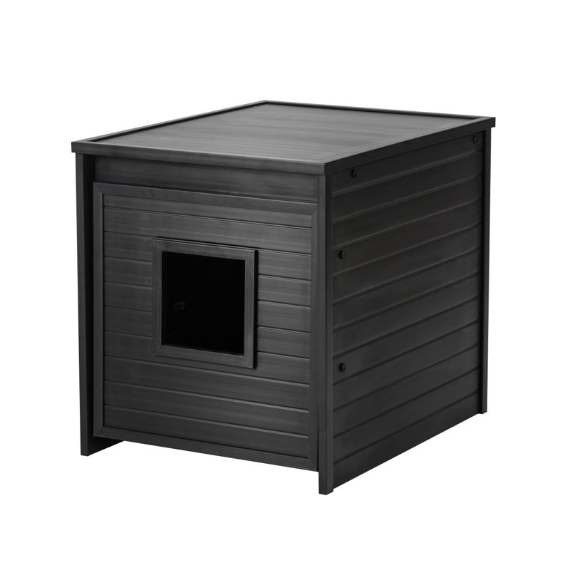 ECOFLEX® Freedom Litter Loo® Litter Box Enclosure and End Table, Black