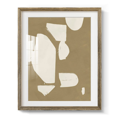 «Chunky Abstract I», peinture encadrée sur papier