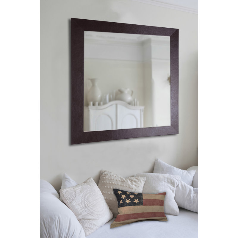 Dematteo Flat Wall Mirror, 14.5" H x 30.5" W