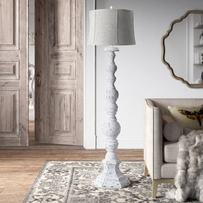 Elin 66'' Distressed Traditional Floor Lamp