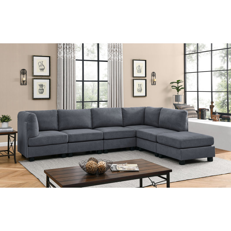 Polyester Upholstered Modular Sectional