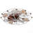 Low Profile Caged Ceiling Fan With Lights Remote Control, Embedded Modern Industrial Ceiling Fan-1697773607