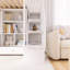 Lit mezzanine avec bureau en L et tiroirs, armoire et escalier de rangement-1145986298