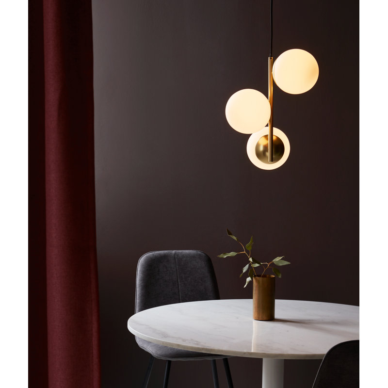 Lilly 3 - Light Sputnik Chandelier, Brass