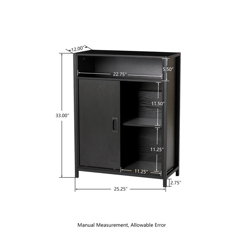 Cosme Accent Cabinet, Black
