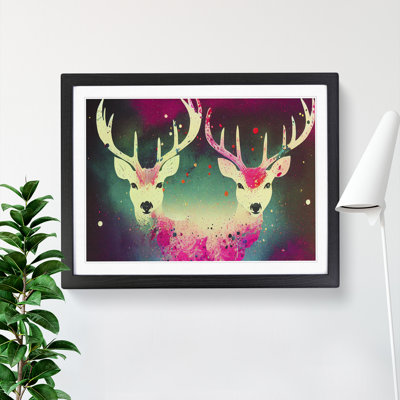 Two Stags Vol.3 Abstract - Single Picture Frame Print