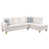 Cream White Microfiber/Microsuede
