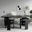 Bureau courbé en bois massif noir avec 3 tiroirs-762756232-762756235