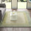 Tapis vert / beige en laine touffeté à la main Dunfermline-1078395716