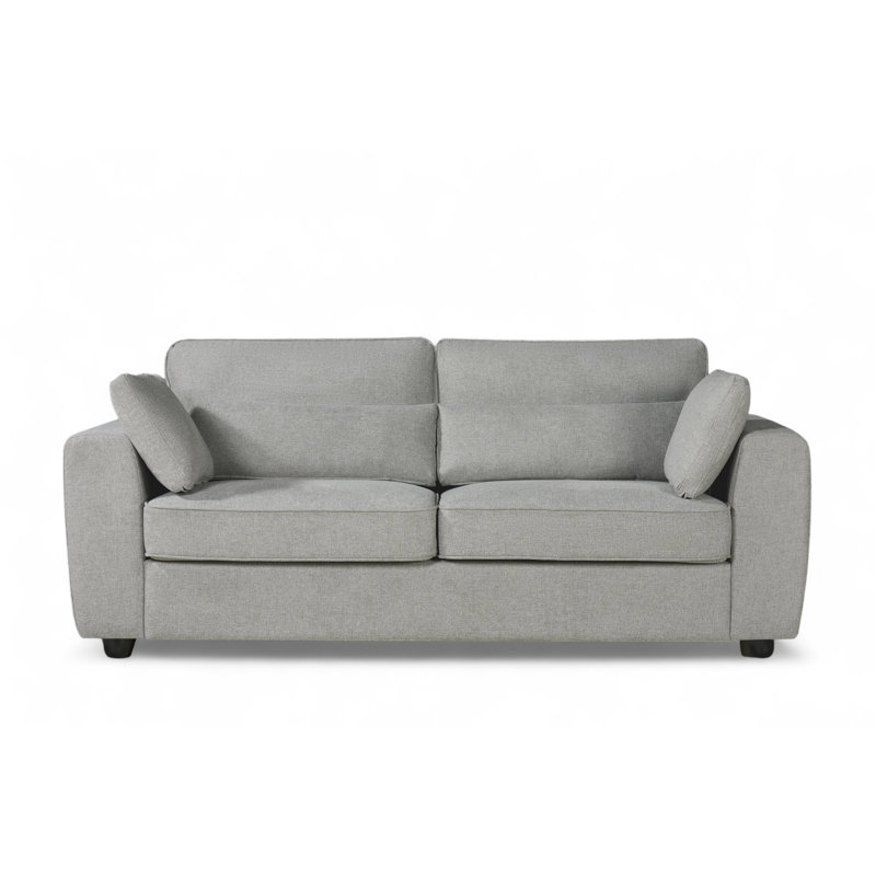 Chenille Sofa, Light Grey, 3