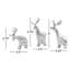 Nambe Mini Dasher Reindeer Set