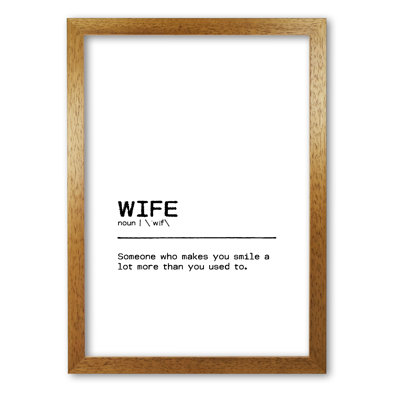 Wife Smile - Print