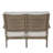 Charleston Aluminum Loveseat - Oak-138126307-69974753-138126290