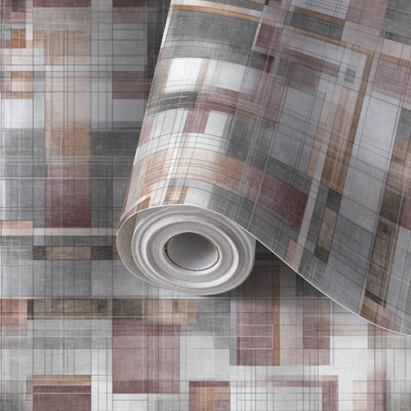Papier peint auto-adhésif à peler et à coller Elegant Abstract Symmetry, 117.6" L x 17.5" W