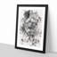 The Proud Lion - Picture Frame Graphic Art-56924169-56924170