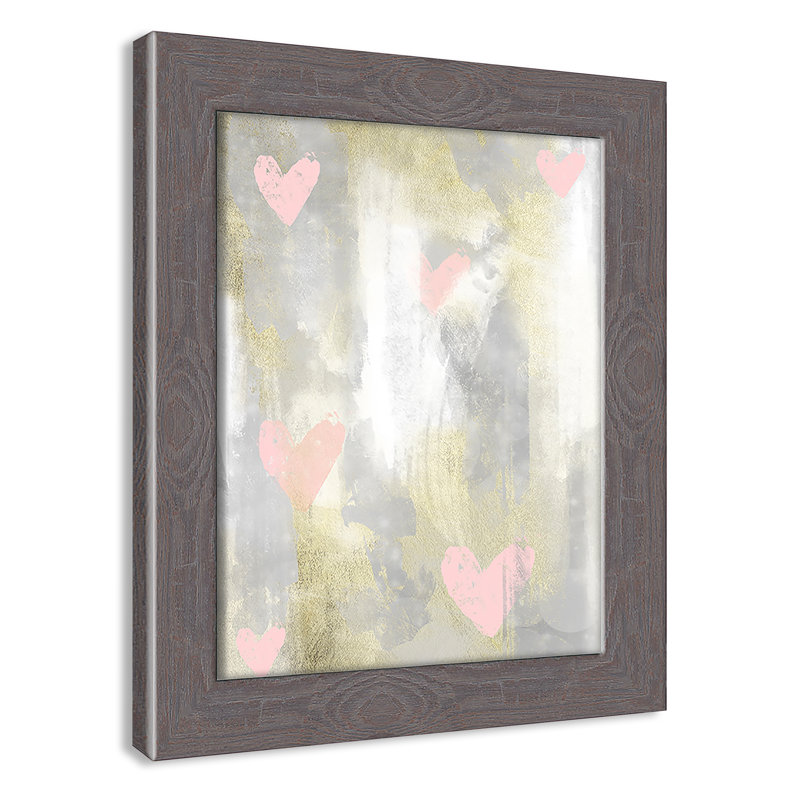 Décoration murale 1 enfant love explosion, 10" H x 8" W x 0.63" D, Encadrement fil du bois gris