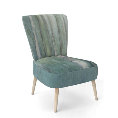 Upholstered Floral Side Chair - Modern floral Accent Chair
