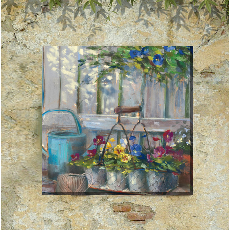 «Mulkey Pansy Basket», art sur toile