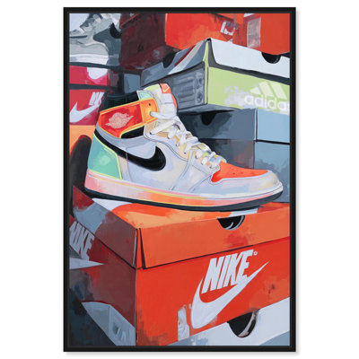 Shoebox Tower Retro Decor Canvas Print by Notoriart