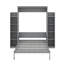 Lit escamotable double avec tablettes et DEL