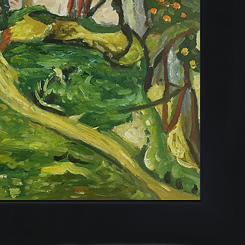 «The White House» par Chaim Soutine - peinture sur toile encadrée, Cadre en bois New Age