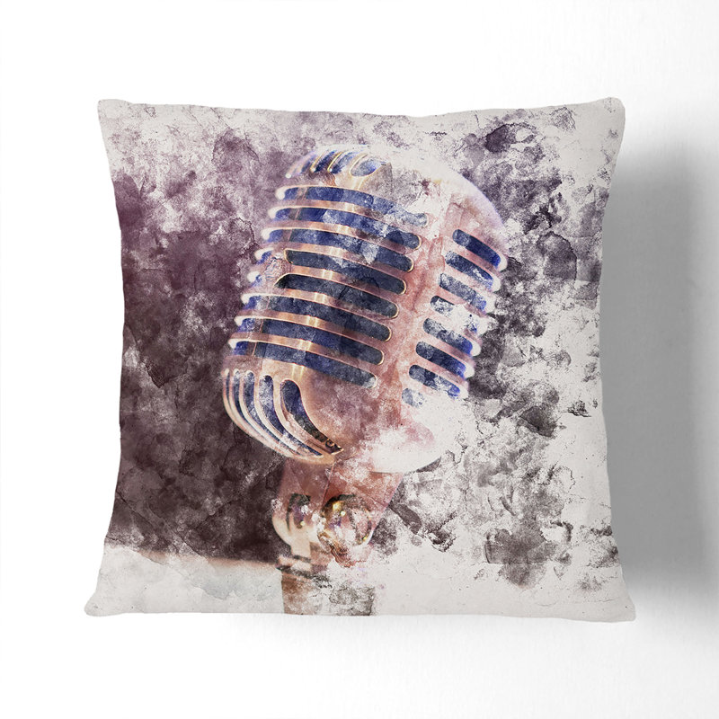 Steel Vocal Microphone Cushion with Filling, 55cm H x 55cm W x 20cm D