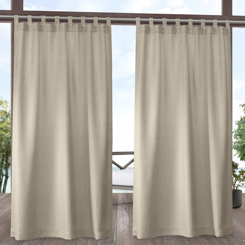 Paire de rideaux semi-transparents Exclusive Home, Naturel, L 54 po x L 96 po
