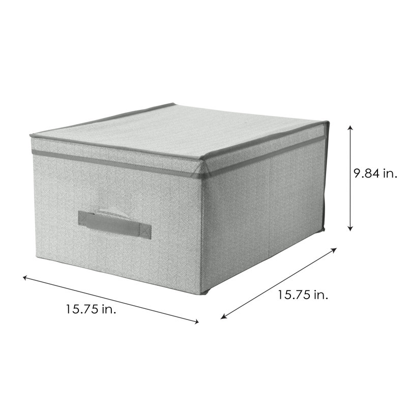 Simplify Fabric Bin, 16" H x 16" W x 10" D