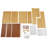 18" Modern Bamboo Brown Kitchen Storage Cabinet With Sliding Doors-495515385