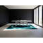 Tapis vert moelleux moelleux à motif abstrait Kamena - reliure vert sauge-940857649