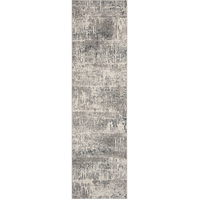 Uptown Abstract Area Rug in Gray