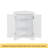 White Triangle Bathroom Storage Cabinet With Adjustable Shelves, Freestanding Floor Cabinet For Home Kitchen-1254954504
