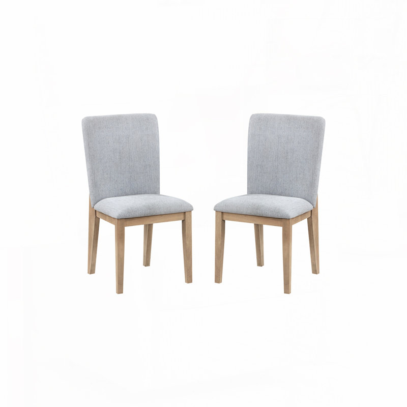 Wood Frame Dining Chair, Gray/Oak