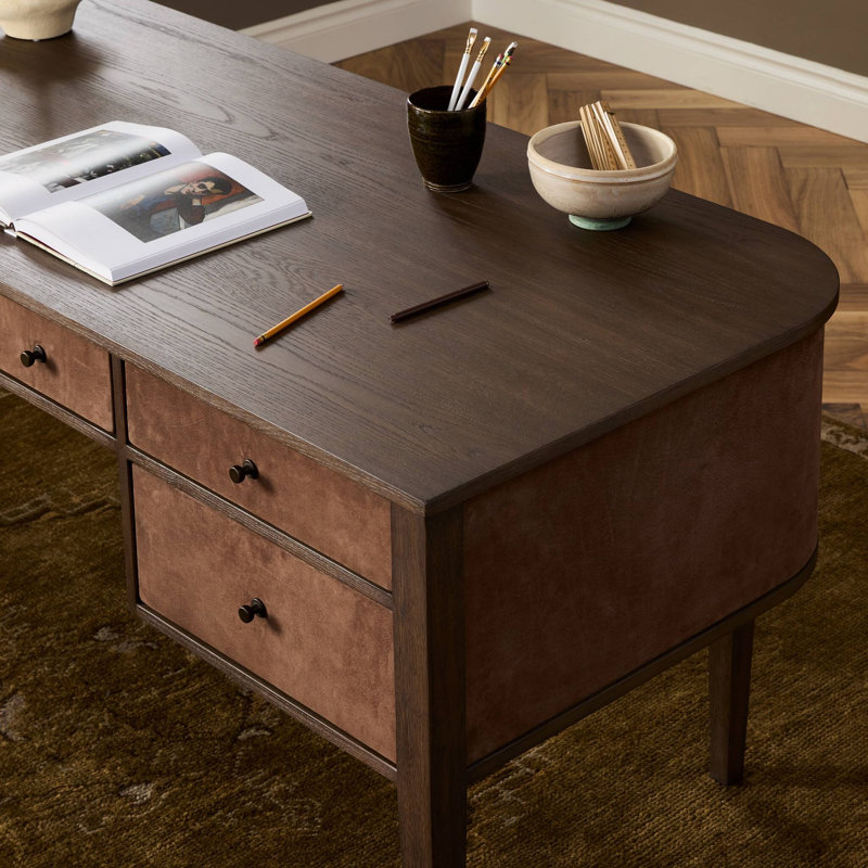 Mikeal Solid Wood Writing Desk