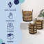 Ensemble de 3 paniers de rangement Willow Rustic Cottage-1016449753