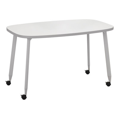 Mobile Rounded Rectangle Whiteboard Table – Versatile Creative Workspace